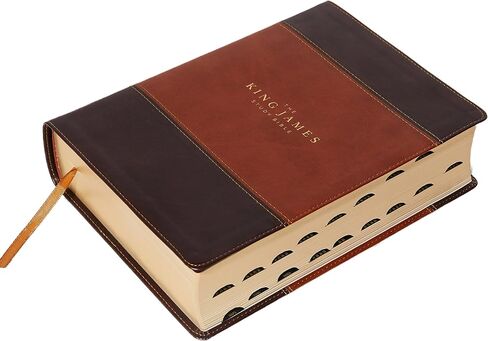 KJV, The King James Study Bible, Leathersoft, Brown, Thumb Indexed, Red Letter, Full-Color Edition: Holy Bible, King James Version in Saudi Arabia