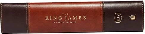 KJV, The King James Study Bible, Leathersoft, Brown, Thumb Indexed, Red Letter, Full-Color Edition: Holy Bible, King James Version in Saudi Arabia