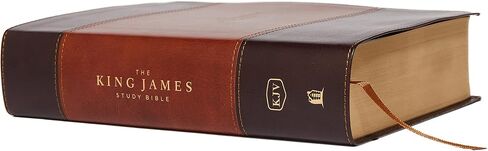 KJV, The King James Study Bible, Leathersoft, Brown, Thumb Indexed, Red Letter, Full-Color Edition: Holy Bible, King James Version in Saudi Arabia