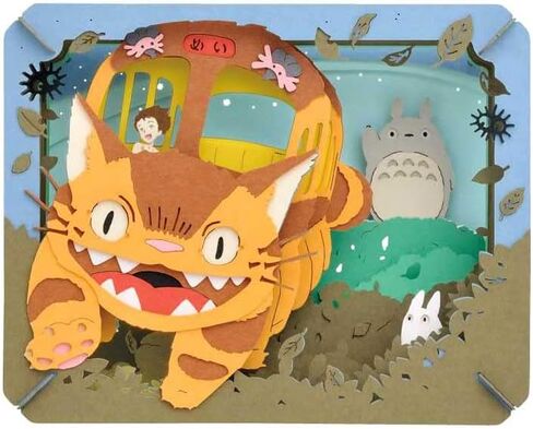 Ensky - My Neighbor Totoro - Catbus Looking for Mei, Paper Theater (PT-101N) - Official Studio Ghibli Merchandise in Saudi Arabia