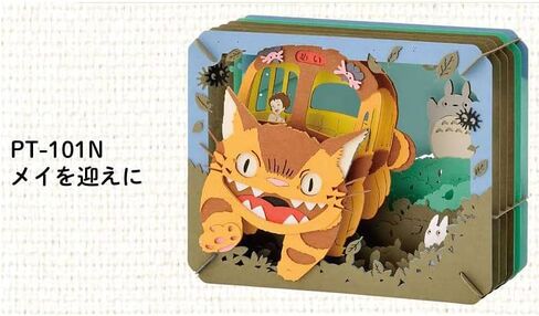 Ensky - My Neighbor Totoro - Catbus Looking for Mei, Paper Theater (PT-101N) - Official Studio Ghibli Merchandise in Saudi Arabia
