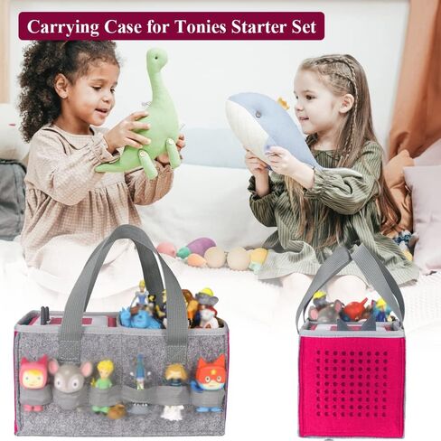 حقيبة حمل لمجموعة Toniebox Tonies Starter ومشغل الصوت من القماش اللباد حقيبة تخزين محمولة للأطفال منظم ألعاب السفر وحقيبة يد in Kuwait