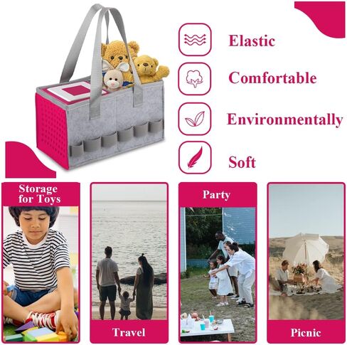 حقيبة حمل لمجموعة Toniebox Tonies Starter ومشغل الصوت من القماش اللباد حقيبة تخزين محمولة للأطفال منظم ألعاب السفر وحقيبة يد in Kuwait
