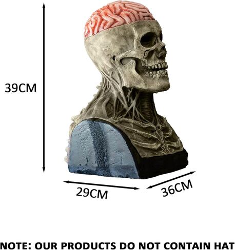 AUSTUFF هالوين الجمجمة قناع كامل رئيس قناع مخيف مخيف اللاتكس خوذة واقعية اللاتكس الهيكل العظمي الدعائم هالوين تأثيري زي الحفلات in Kuwait