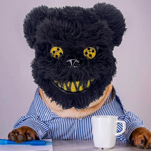 FOX TEARS Halloween Bear Bunny Mask, Bloody Bear Bunny Mask Cosplay, Furry Mask With Ears, Creepy Masks in Saudi Arabia