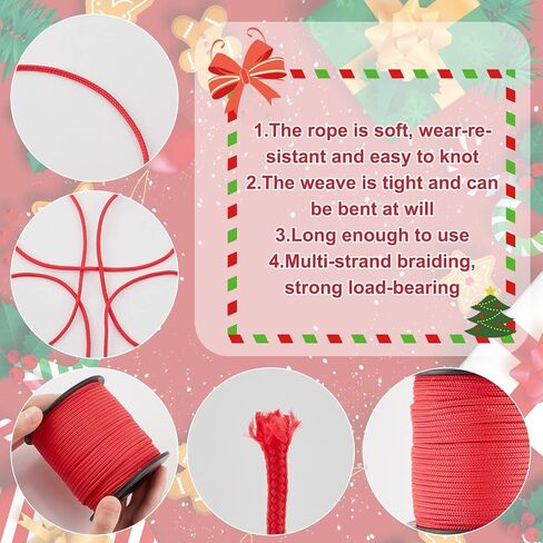 PH PandaHall 3mm 54yard White Parachute Cord Nylon Rope Cord Blinds String Braided Lift Shade Cord for Windows Repair Gardening Plant Cord for Camping Hiking Outdoor Activities in Saudi Arabia