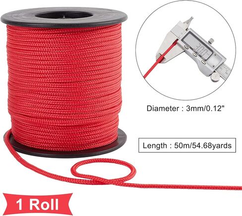 PH PandaHall 3mm 54yard White Parachute Cord Nylon Rope Cord Blinds String Braided Lift Shade Cord for Windows Repair Gardening Plant Cord for Camping Hiking Outdoor Activities in Saudi Arabia