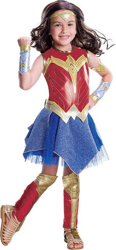 Wonder Woman Movie Child's Deluxe Costume, Small, Red in Saudi Arabia