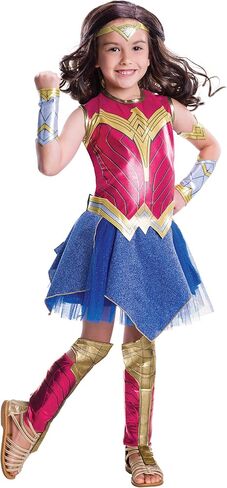 Wonder Woman Movie Child's Deluxe Costume, Small, Red in Saudi Arabia