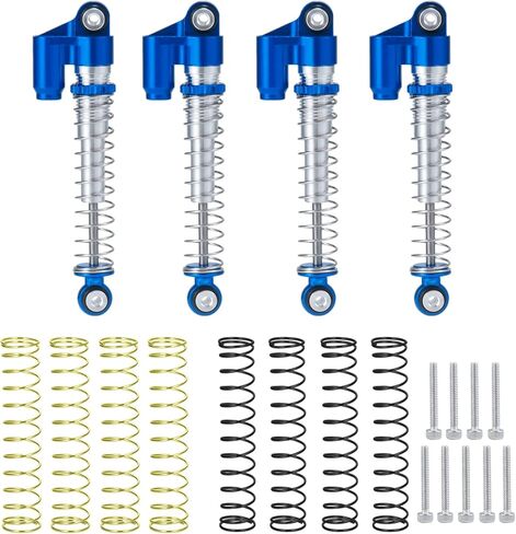 SWX RC Shocks 43mm Absorber Adjustable Damper for 1/24 RC Crawler Car Axial SCX24 AXI90081 Deadbolt AXI00001 AXI00002 Upgrades (Green) in Saudi Arabia