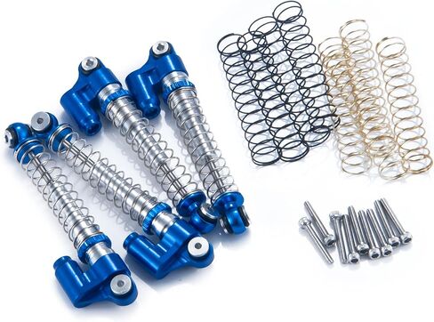 SWX RC Shocks 43mm Absorber Adjustable Damper for 1/24 RC Crawler Car Axial SCX24 AXI90081 Deadbolt AXI00001 AXI00002 Upgrades (Green) in Saudi Arabia