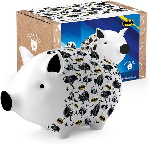 حصالة نقود من السيراميك بتصميم بطل باتمان الخارق للاولاد والبنات من تيلي بيج in Kuwait