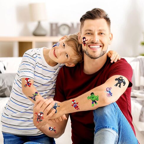 40PCS Spider Party Favors Tattoo Sticker, Waterproof Spider Tattoo Stickers For Kids Birthday Party Supplies for Gifts Halloween Christmas Boys and Girls Party Decorations in Saudi Arabia