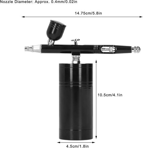 Pneumatic Airbrush Kit, Airbrush Pen Single Action Rechargeable Handheld Integrated Spray Pen Set G11 Pump in Kuwait