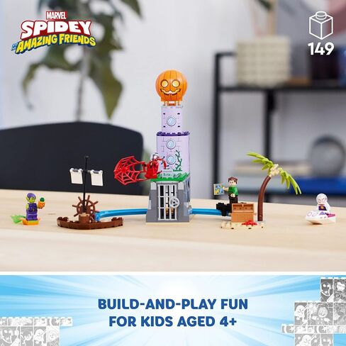 LEGO Marvel Team Spidey at Green Goblin's Lighthouse 10790, Toy for Kids Ages 4+ with Pirate Shipwreck, Miles Morales Minifigure & More, Spidey and His Amazing Friends Series in Saudi Arabia