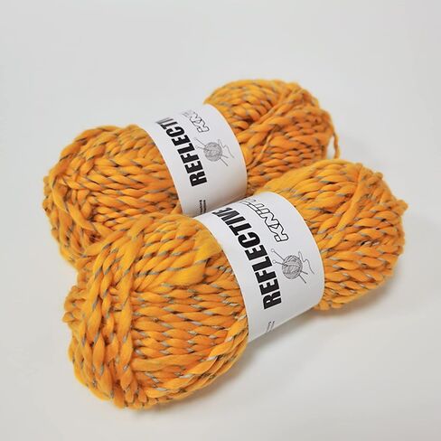 4pcs Reflective Yarn,Sparkle Yarn,Silver Yarn,for Crafts Glow in The Dark Yarn for Crochet for Reflective High Visibility Warm Winter Loop Reflective Hat.(50g, 55 Yards) (Black) in Kuwait