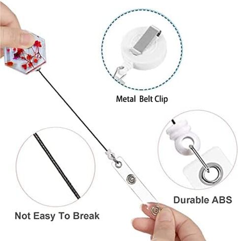 VISCAL Resin Molds Silicone ID Card Badge Reels Holder，6 Cavity Silicone Irregular Round Epoxy Casting Molds，On Top Retractable Badge Reels Molds 10pcs,for DIY Jewelry Making Supplies in Kuwait