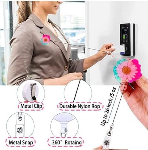 VISCAL Resin Molds Silicone ID Card Badge Reels Holder，6 Cavity Silicone Irregular Round Epoxy Casting Molds，On Top Retractable Badge Reels Molds 10pcs,for DIY Jewelry Making Supplies in Kuwait