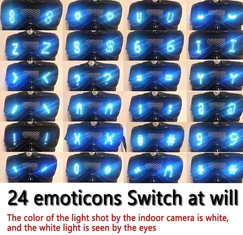 Bulex Watch Dogs Mask Remote Control LED 25 Expression Change with Rivet Cosplay Halloween Prop in Saudi Arabia