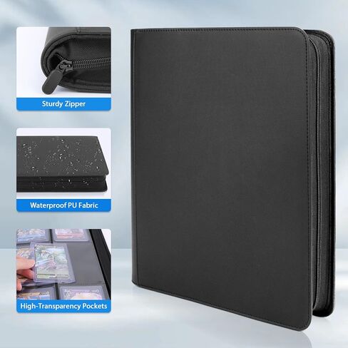 مجلد تحميل علوي من اوبوبل، مجلد بطاقات التداول يحمل 288 وحدة تحميل علوي، 9 جيوب تحميل علوي مع اغلفة تحميل علوية لبطاقات تي سي جي، ام تي جي، مجلد بطاقات التداول in Kuwait