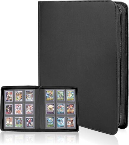 مجلد تحميل علوي من اوبوبل، مجلد بطاقات التداول يحمل 288 وحدة تحميل علوي، 9 جيوب تحميل علوي مع اغلفة تحميل علوية لبطاقات تي سي جي، ام تي جي، مجلد بطاقات التداول in Kuwait