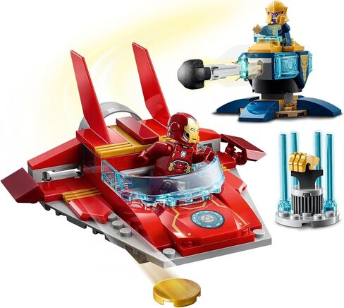 LEGO Marvel Avengers Iron Man vs. Thanos 76170 Cool, Collectible Superhero Building Toy for Kids Featuring Marvel Avengers Iron Man and Thanos Minifigures, New 2021 (103 Pieces) in Saudi Arabia
