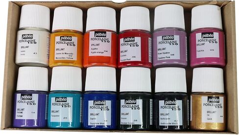 Pebeo Porcelaine 150 Initiation Set - Chalk 6 x 20ml, 0.6 Fl Oz (Pack of 6) in Kuwait