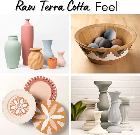 FolkArt, Clay Pot Assorted Acrylic 2 fl oz / 59ml Terra Cotta Paint For Easy To Apply DIY Crafts, Art Supplies With A Textured Finish, 7019 in Saudi Arabia