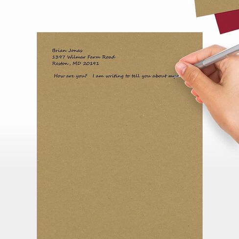 LUXPaper 8.5" x 11" Cardstock | Letter Size | Grocery Bag Brown | 65lb. Cover (120lb. Text) | 250 Qty in Saudi Arabia