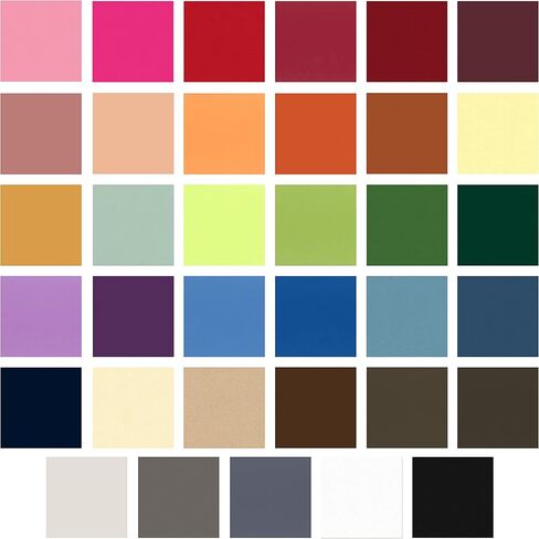 بطاقات My Colors - ورق بطاقات كلاسيكي - حزمة كاملة 12x12 لهواة التجميع - تتضمن 35 ورقة ملونة in Saudi Arabia