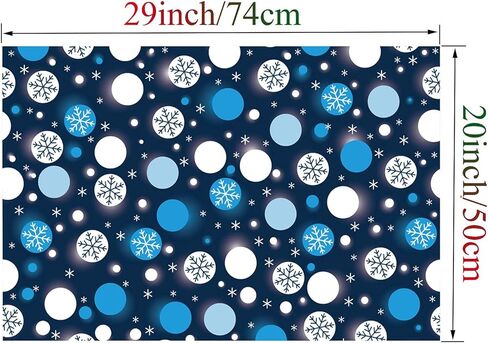 u'cover ورق تغليف عيد الميلاد للأطفال الأولاد والبنات والأطفال والنساء والرجال ورق تغليف هدايا عيد الميلاد 4 أنماط أشجار عيد الميلاد ندفة الثلج جرس الجوارب الكرة للهدايا التفاف ديكور 12 ورقة مطوية 20 × 29 بوصة in Kuwait