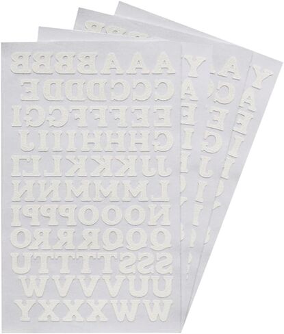 Magfok Iron on Letter Black 3/4-Inch Transfer for Clothing, 4 Sheet (Black) in Kuwait
