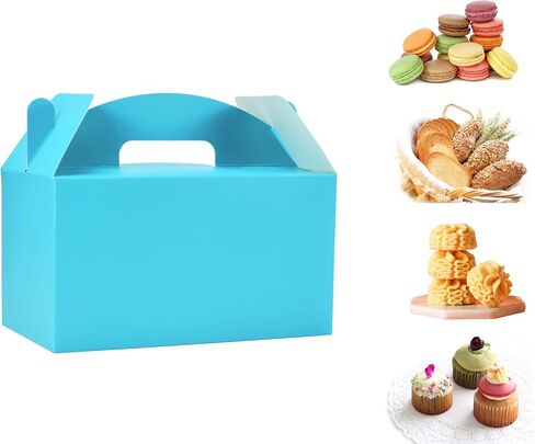 صناديق علاج بيضاء من HUAPRINT كبيرة الحجم، صناديق الجملون 30 حزمة 9.45 × 5 × 5 بوصات، صناديق هدايا للحفلات، صناديق هدايا لحفلات أعياد الميلاد وحفلات استقبال المولود الجديد وحفلات الزفاف وعيد الميلاد in Kuwait