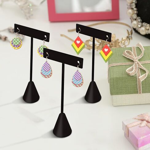 Qfeley 320 قطعة أقراط خشبية غير مكتملة الفراغات الخشبية دمعة / دائرة / أوراق / أقراط الماس المعلقات مع 100 قطعة من خطافات القرط و 100 قطعة خواتم القفز لصناعة المجوهرات in Kuwait