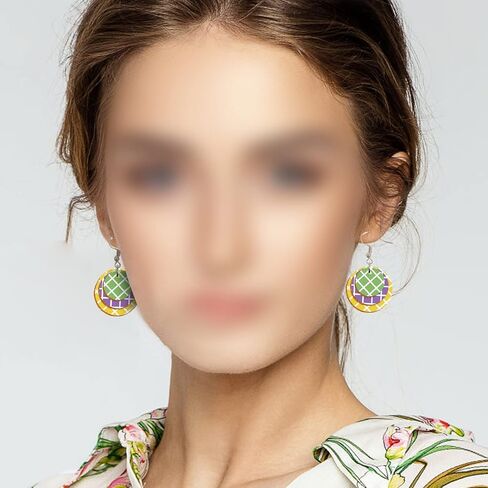 Qfeley 320 قطعة أقراط خشبية غير مكتملة الفراغات الخشبية دمعة / دائرة / أوراق / أقراط الماس المعلقات مع 100 قطعة من خطافات القرط و 100 قطعة خواتم القفز لصناعة المجوهرات in Kuwait