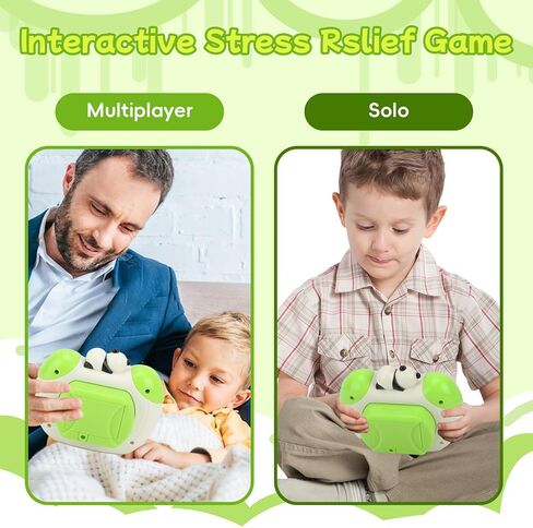 THEPBRO Quick Push Pop Game It Fidget Toys المحمولة لعبة الدفع السريع Pop It للأطفال البالغين، دفع الفقاعات المضيئة للألعاب الحسية، هدايا عيد الميلاد للأولاد والبنات (الباندا) in Kuwait