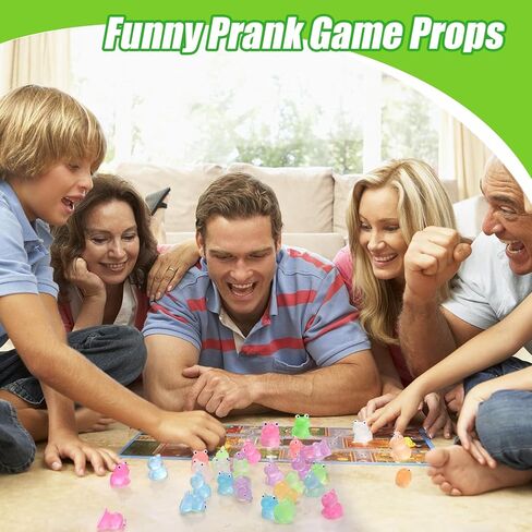 210 قطعة من الضفادع الصغيرة المضيئة من الراتنج في الظلام، 7 ألوان لطيفة على شكل ضفادع صغيرة وتماثيل دعائم ألعاب مزحة، ضفادع مصغرة لتزيين المناظر الطبيعية المصغرة والحديقة وحوض السمك وبيت الدمى in Kuwait