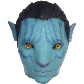 LG LOUIS GARDEN Avatar Costume Mask, Na'Vi Blue Mask Movie Cosplay Costume Full Face Latex Mask For Halloween Carnival in Kuwait