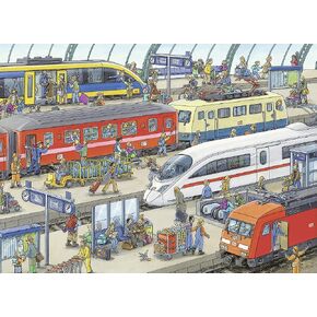 Ravensburger Railway Station 60 Piece Jigsaw Puzzle for Kids – Every Piece is Unique, Pieces Fit Together Perfectly in Saudi Arabia