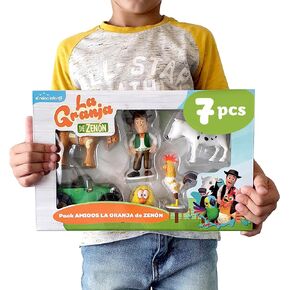 La Granja de Zenon Adventure Action Figures Set in Tin Box, 20 Collectible Action Figures, Toys for Kids in Kuwait