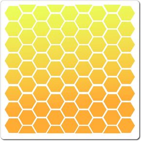 GORGECRAFT Honeycomb Stencil 3 Sizes Hexagon Pattern Templates 30x30cm Large Washable Reusable Plastic Square Stencil Sign for Painting on Wood Wall Scrapbook Card Floor Drawing DIY Decor Crafts