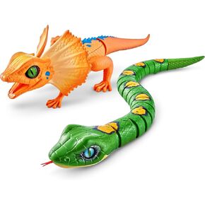 روبو الايف لعبة زواحف الكترونية تفاعلية مضيئة تعمل بالبطارية من سلسلة ثعبان + سحلية من زورو in Kuwait