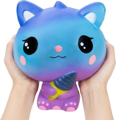 AILIMY الآيس كريم القط الحيوان اسفنجي جامبو كريم المعطرة لينة السكويشات بطيئة ارتفاع ضغط اللعب in Kuwait