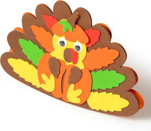 B1ykin عيد الشكر بطاقات الشكر مجموعة الحرف الرغوية للأطفال، DIY الخريف تركيا بطاقة الشكر مع المغلفات، 12 مجموعات DIY بطاقات المعايدة الخريف الحرف اليدوية للمدرسة الحزب الفصول الدراسية الأنشطة المنزلية اللوازم in Kuwait