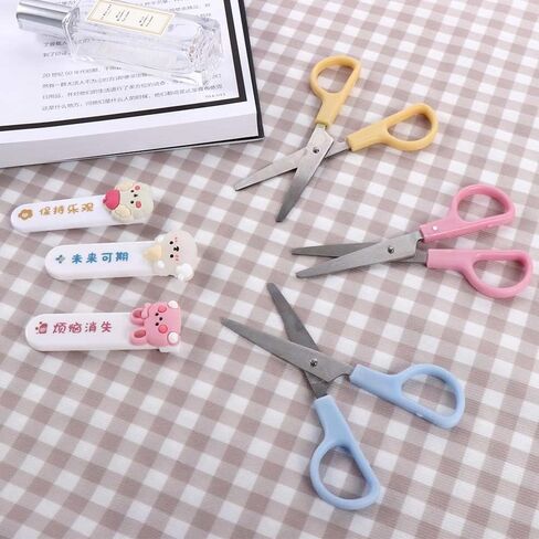 Pink Multi-Purpose Mini Scissors Portable Functional Scissors Stainless Steel Detail Craft Scissors Hand Scissors for Art Crafts Projects Scissors in Saudi Arabia