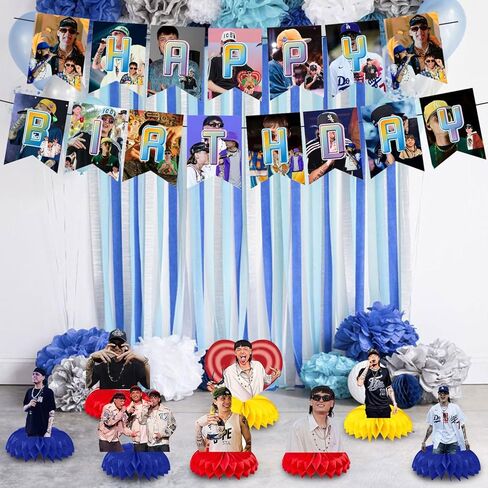 9 قطع 𝓟𝓮𝓼𝓸 𝓟𝓵𝓾𝓶𝓪 ديكورات حفلات أعياد الميلاد، 𝓟𝓮𝓼𝓸 𝓟𝓵𝓾𝓶𝓪 مغني الراب، قطعة مركزية للطاولة على شكل قرص العسل، ديكورات طاولات حفلات أعياد الميلاد للأطفال والكبار in Kuwait