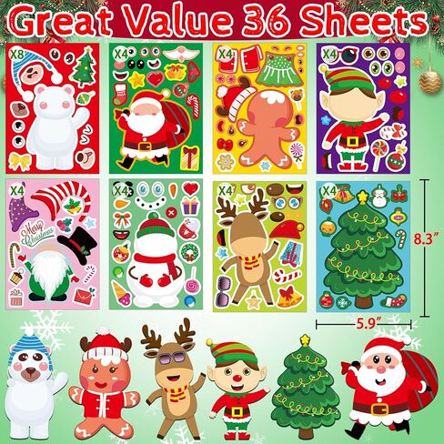 36 قطعة من ملصقات الهالوين للأطفال اصنع ملصقاتك الخاصة ملصقات الوجه DIY حرف الهالوين للأطفال ملصقات أنشطة الهالوين لعبة الفصل هدايا هدايا الهالوين لوازم حفلات الهالوين in Kuwait