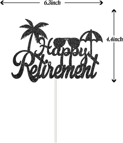 غلاف بلاك هابي ريفايتنت من ديل دال دال - لوازم تزيين حفلات التقاعد - لافتة التركيز التلقائي المتقاعد - ديكور التقاعد للرجال والنساء in Kuwait