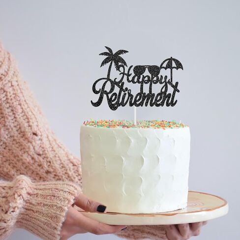 غلاف بلاك هابي ريفايتنت من ديل دال دال - لوازم تزيين حفلات التقاعد - لافتة التركيز التلقائي المتقاعد - ديكور التقاعد للرجال والنساء in Kuwait