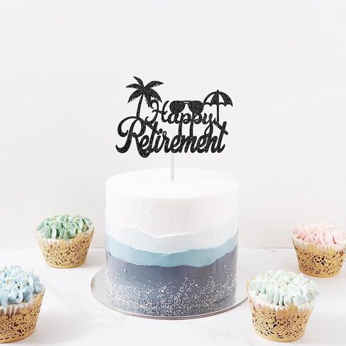 غلاف بلاك هابي ريفايتنت من ديل دال دال - لوازم تزيين حفلات التقاعد - لافتة التركيز التلقائي المتقاعد - ديكور التقاعد للرجال والنساء in Kuwait